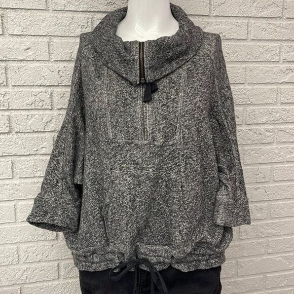 Loft Ann Taylor Women Gray Cowl Neck Oversized Sweater XS/S - Picture 1 of 9